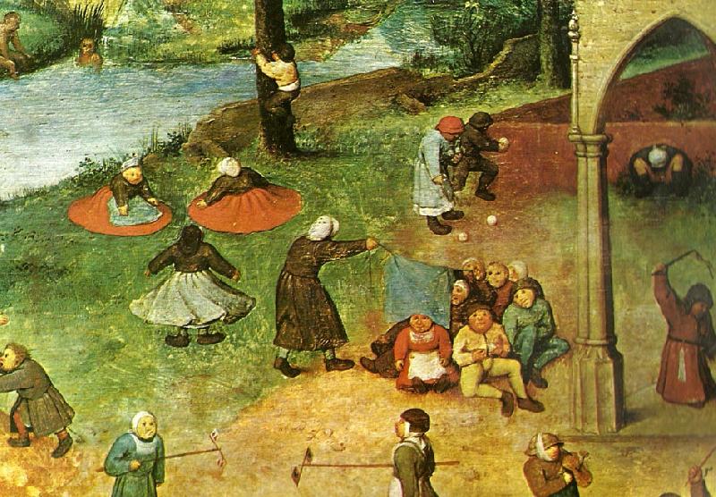 Pieter Bruegel detalj fran barnens lekar Spain oil painting art